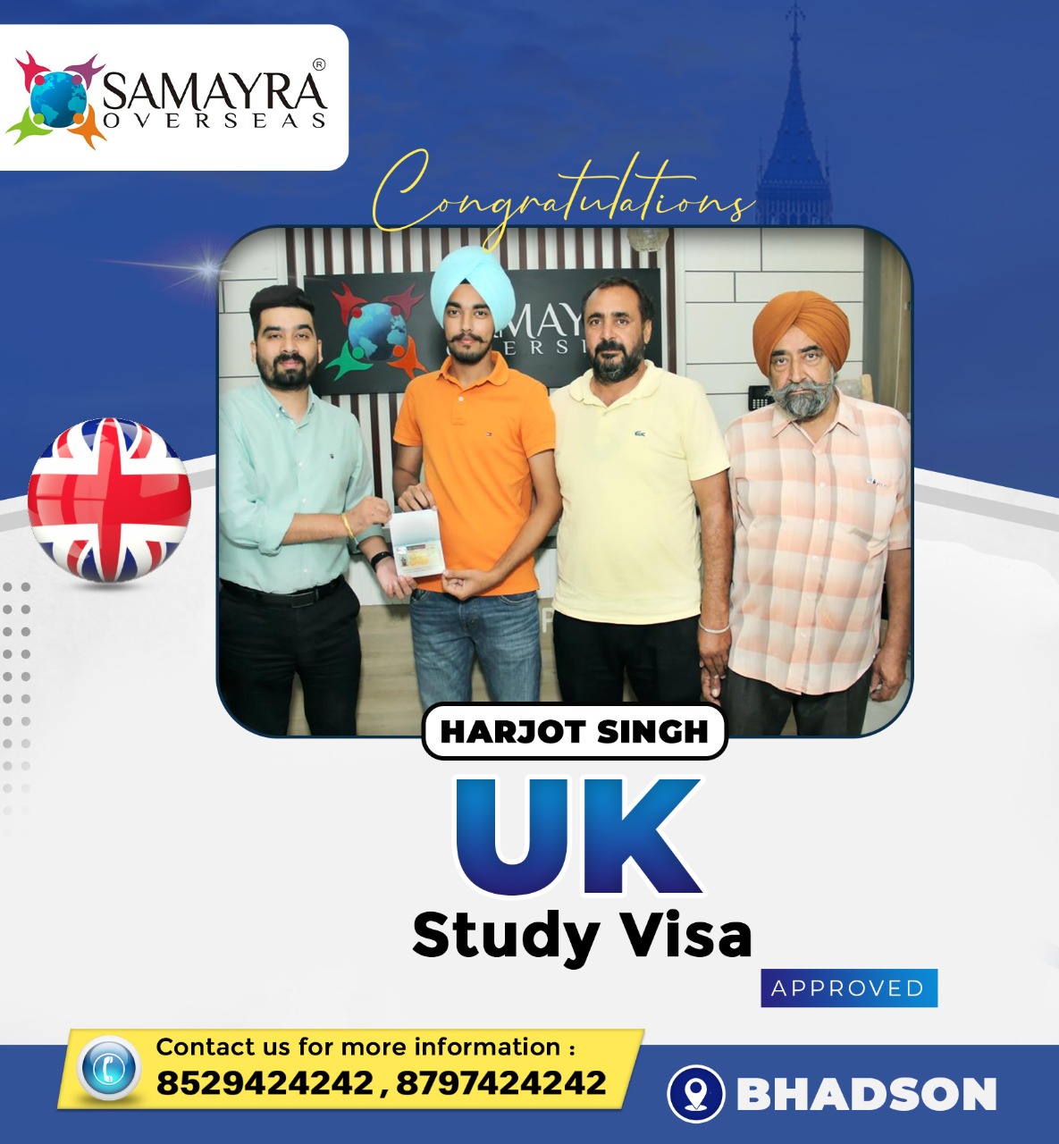 Samayra Overseas Bhadson Study Visa Consultants Bhadson IELTS